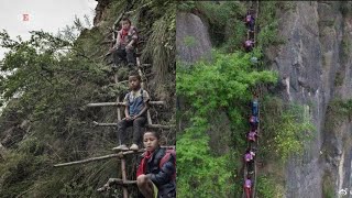 Cina lieto fine per bimbi del villaggio del Sichuan non scaleranno più monte per andare a scuola [upl. by Alad629]