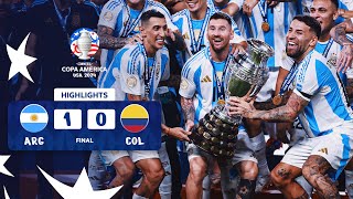 ARGENTINA 10 COLOMBIA  HIGHLIGHTS  CONMEBOL COPA AMÉRICA USA 2024™ [upl. by Nosnek]