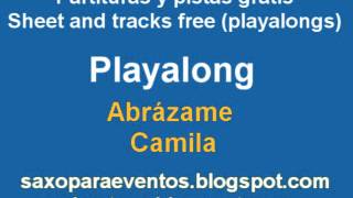 Pista de Abrázame de Camila  partitura [upl. by Stclair]