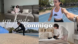 vlog 📚 slow morning  🧹 TAREAS en casa  nuevo TENDEDERO  salgo a correr 🏃‍♀️ [upl. by Arrim]