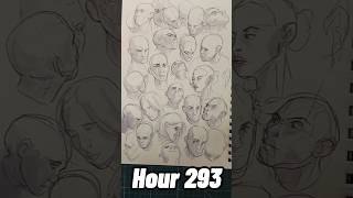 Hour 293  form technical skill drawing manga anime learning art shorts 10000hrs 10k lofi [upl. by Acemat]