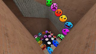 NEW ALL FULL GEOMETRY DASH EMOJI 2D NEXTBOTS FUN MADE NEW UPDATE In Garrys Mod [upl. by Martino852]