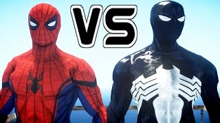 Black Spiderman vs SpiderMan Civil War [upl. by Prowel]