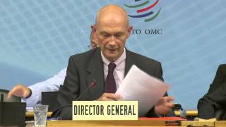 DIRECTORGENERAL PASCAL LAMYS LEGACY SPEECH TO THE WTO MEMBERSHIP [upl. by Hsiekal]