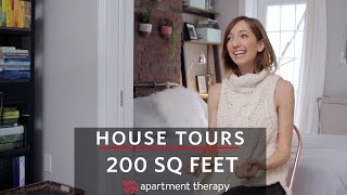 200 Square Feet in Manhattan  House Tours  Apartment Therapy [upl. by Ybanrab]