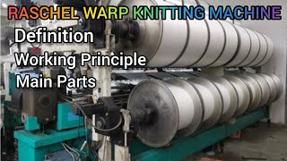 Raschel Knitting Machine Raschel Knitting Raschel Warp Knitting Machine [upl. by Enneiviv]