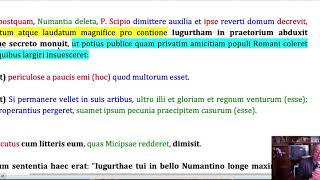 Bellum Iugurthinum I 89 Sallustio Giugurta entra nel favore di Micipsa [upl. by Wong923]