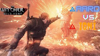 AARD VS IGNİ  Witcher 3 [upl. by Htennek662]