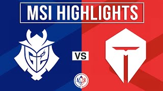 G2 vs TES Highlights ALL GAMES  MSI 2024 Lower Bracket R2  G2 Esports vs TOP Esports [upl. by Melcher354]