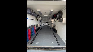 Enclosed Trailer Conversion │Dirt Bike Setup │ Trailer Walkthrough [upl. by Urban826]