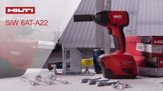 INTRODUCING Hilti Cordless Impact Wrench SIW 6ATA22 and Adaptive Torque Module SIATA22 [upl. by Harness906]