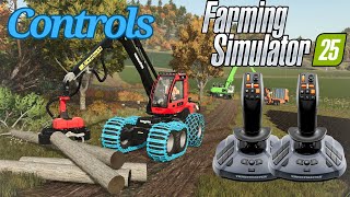 FS25 How To setup The Controls  Joysticks And Steering Wheel  Farming Simulator 25 [upl. by Lahcym]