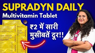 Supradyn Daily Multivitamin Tablets Review by Doctor  Fayde Side Effects Uses Kya Hai Kaise Le [upl. by Dorena]