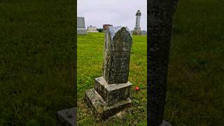 1894 Headstone 1st D2 Treatment and Resetting cleaning headstone monument cemetery graveyard [upl. by Bax]