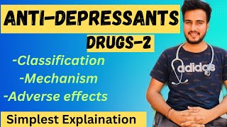 Antidepressants Drug pharmacology2SNRI SSRIMao inhibitors [upl. by Decrem]