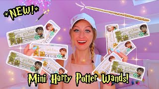 UNBOXING 10 MINI HARRY POTTER MYSTERY WANDS😍🪄 GOLDEN LUMOS AND METALLIC😱✨ [upl. by Airrat764]