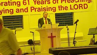 Larry Winkler preaching at Taylorsville Baptist Camp Meeting June 27 2024 [upl. by Assirhc756]