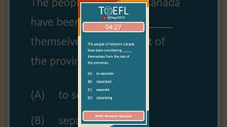 TOEFL Grammar Practice 339  Structure Questions Gerund [upl. by Krishnah]