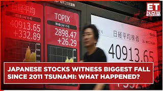 Japanese Stocks Witness Massive Fall In 2 Days Highest Since 2011 Tsunami Heres Why [upl. by Ansilme912]