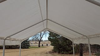 ShelterLogic 10 x 20 MaxAP Portable Garage Review  HeavyDuty Steel Frame Canopy amp Carport [upl. by Gnehc]