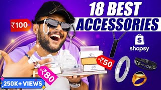 18 Best Men AccessoriesRingsChainsBracelets ShopsyFlipkart🔥Men Jewellery Haul 2023  ONE CHANCE [upl. by Nathalia]