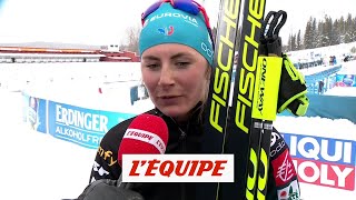 Braisaz «Je suis partie à fond»  Biathlon  ChM F [upl. by Sedruol]