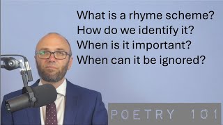 Understanding Poetry Rhyme Schemes Power and Conflict Poetry [upl. by Undry]