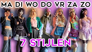 ELKE DAG EEN ANDERE STIJL  Y2K trad goth preppy skater bohemian gyaru decora kei coquette [upl. by May]