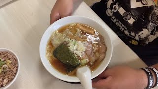 埼玉県松伏町 寺カフェ中華そば水加美（ミズカミ）【昔ながらのスープチャーシューワンタン麺細麺 豚めしマヨなし コンポタジェラート】 [upl. by Keelin]