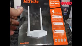 configuration ROUTER TENDA WIRELESS N300 [upl. by Gannes]