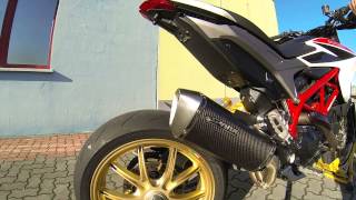 SPARK EXHAUST  DUCATI HYPERMOTARD 821 HYPERSTRADA [upl. by Kciv]