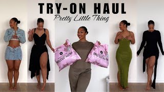 CUTE STUFF TRYON HAUL  PRETTY LITTLE THING [upl. by Nneb]