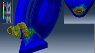 Turning process with Abaqus Simulia CAE 614 [upl. by Petie]