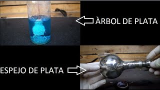 Experimentos con Nitrato de Plata Arbol y Espejo de Plata [upl. by Boony]