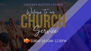 Sunday Service  17112024  Calvary Baptist Church II Sr Rev Dr G Moses [upl. by Haidej]