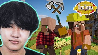 បង្កើតភូមិគុណភាពនោក្នុងMinecraft TekTopia Pt 1 [upl. by Caitlin]