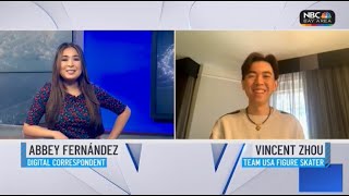 Vincent Zhou Plays    🙂Interview 🙂NBC Bay Area VINCENT ZHOU MAY 21 2022 [upl. by Haney233]