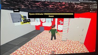 Dyson Airblade Vs Chick Fil A Commercial Street with restrooms Roblox [upl. by Eeloj]