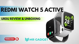 Redmi watch 5 active unboxing and Urdu review 😍 [upl. by Nysila]