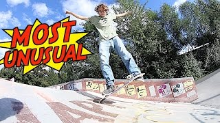 10 MOST UNUSUAL SKATEBOARD TRICKS [upl. by Schreibman80]