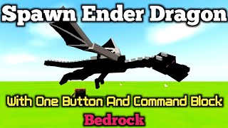 How to Spawn Ender Dragon With Command Block in Minecraft PE Minecraft Ender Dragon [upl. by Sonitnatsnoc]