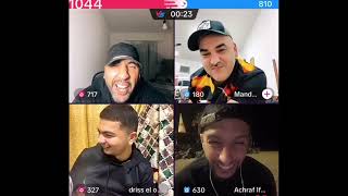 Biziga Live  لايف بيزيكا مع دريس و أشراف الفار parte 2 لهربة 😂😂😂 [upl. by Trudey]