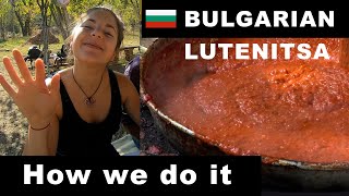 How we make our famous homemade Bulgarian lyutenitsa Village Recipe [upl. by Tristram54]