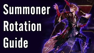 Summoner Rotation Guide  FFXIV Shadowbringers [upl. by Enimisaj]