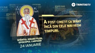 Sfântul Ierarh Filon Episcopul Carpasiei  24 ianuarie Sinaxar [upl. by Willow]