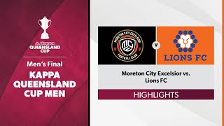 Kappa Queensland Cup Men Final  Moreton City Excelsior vs Lions FC Highlights [upl. by Narbig]