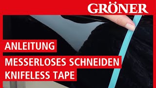 GRÖNER  Werkzeug  Anleitung Messerlose Fahrzeugvollverklebung Knifeless Tape  3M [upl. by Nnayt]