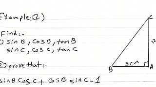 Math  Prep 3  First Term  Unit 4  The Main Trigonometrical Ratios [upl. by Eenej149]