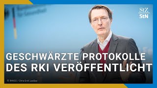 RKIProtokolle Lauterbach begründet Schwärzungen  Forderungen nach Aufarbeitung [upl. by Enirol]