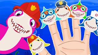 Baby Shark Rescue Team Finger Family  Baby Shark Super Hero  More Nursery Rhymes [upl. by Baillieu]